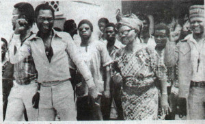 Funmilayo Ransome-Kuti with son Fela 