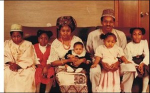 General Buhari with family
