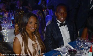 Drogba alongside popstarMilian