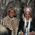 King Goodwill Zwelithini, King of the Zulu nation, and his wife the Queen.