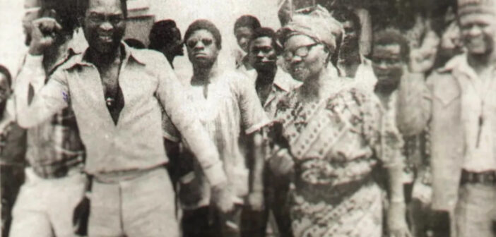 Funmi and her son, Fela Ransome-Kuti